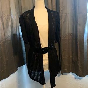 Annabelle belted long blouse